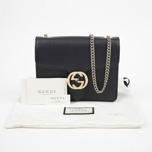 Interlocking Chain Shoulder Crossbody Bag